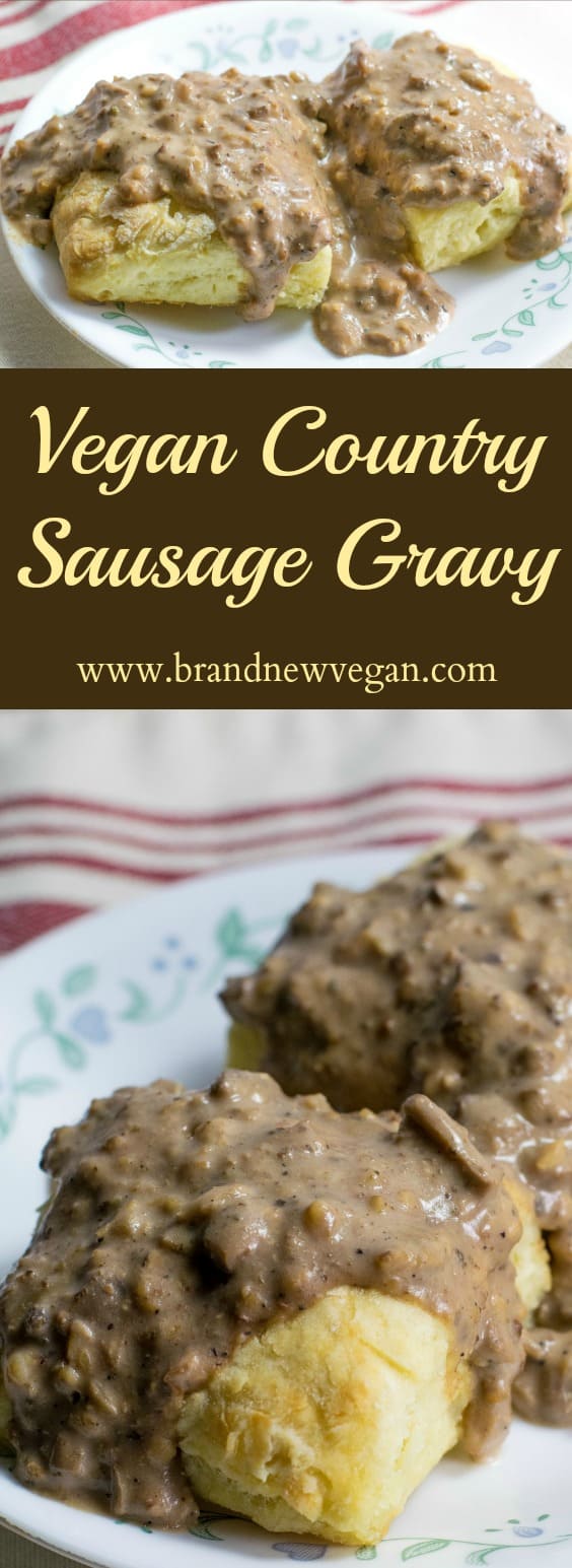 Vegan Country Sausage Gravy pin