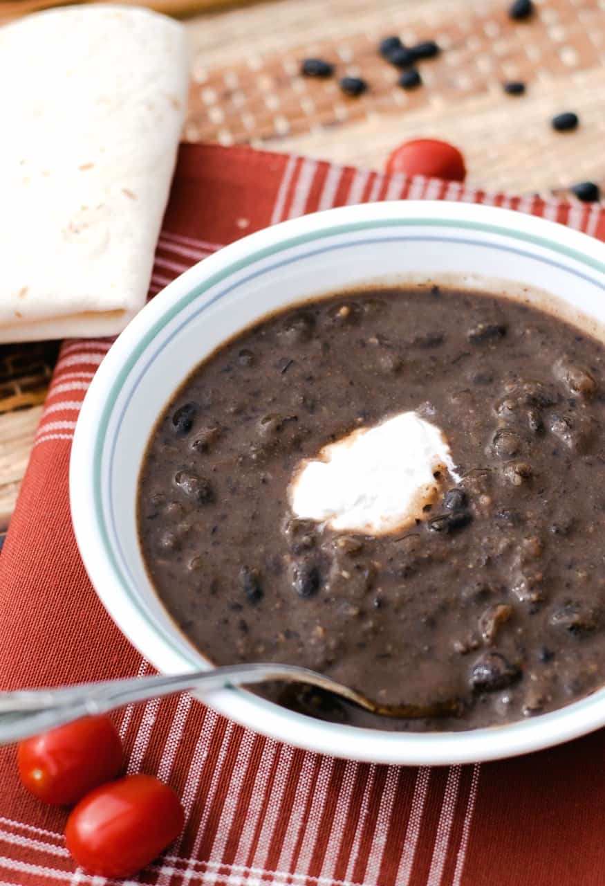 Vegan Black Bean Soup (Instant Pot)