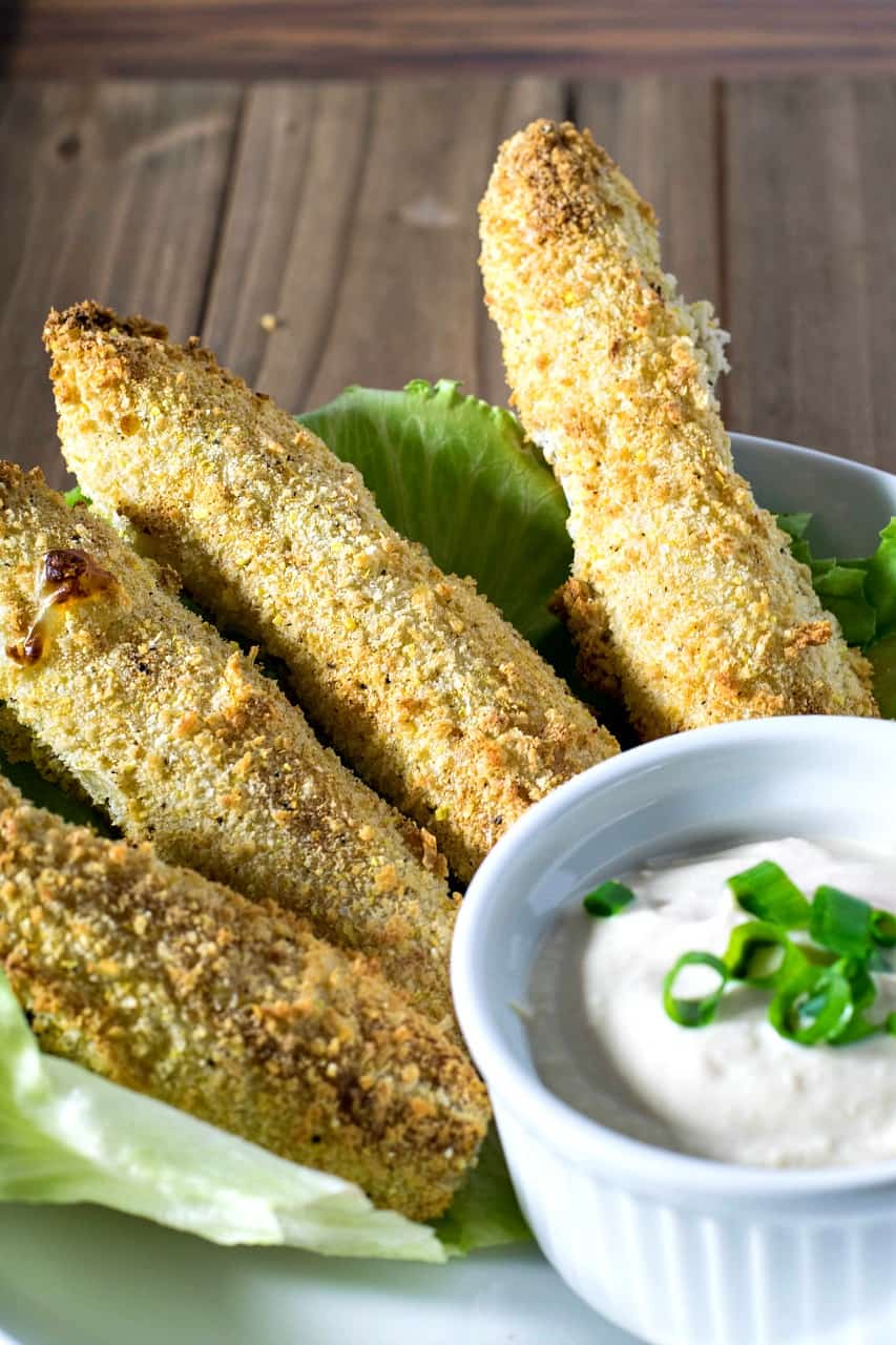Air Fried Pickles with Horseradish Sauce