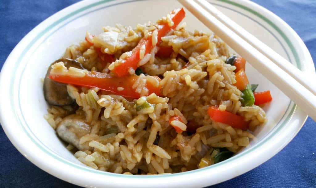garlic veg fried rice