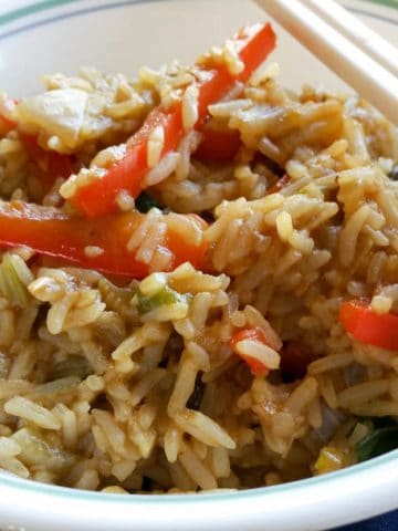 garlic veg fried rice
