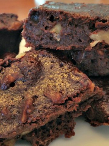 chewy vegan brownies