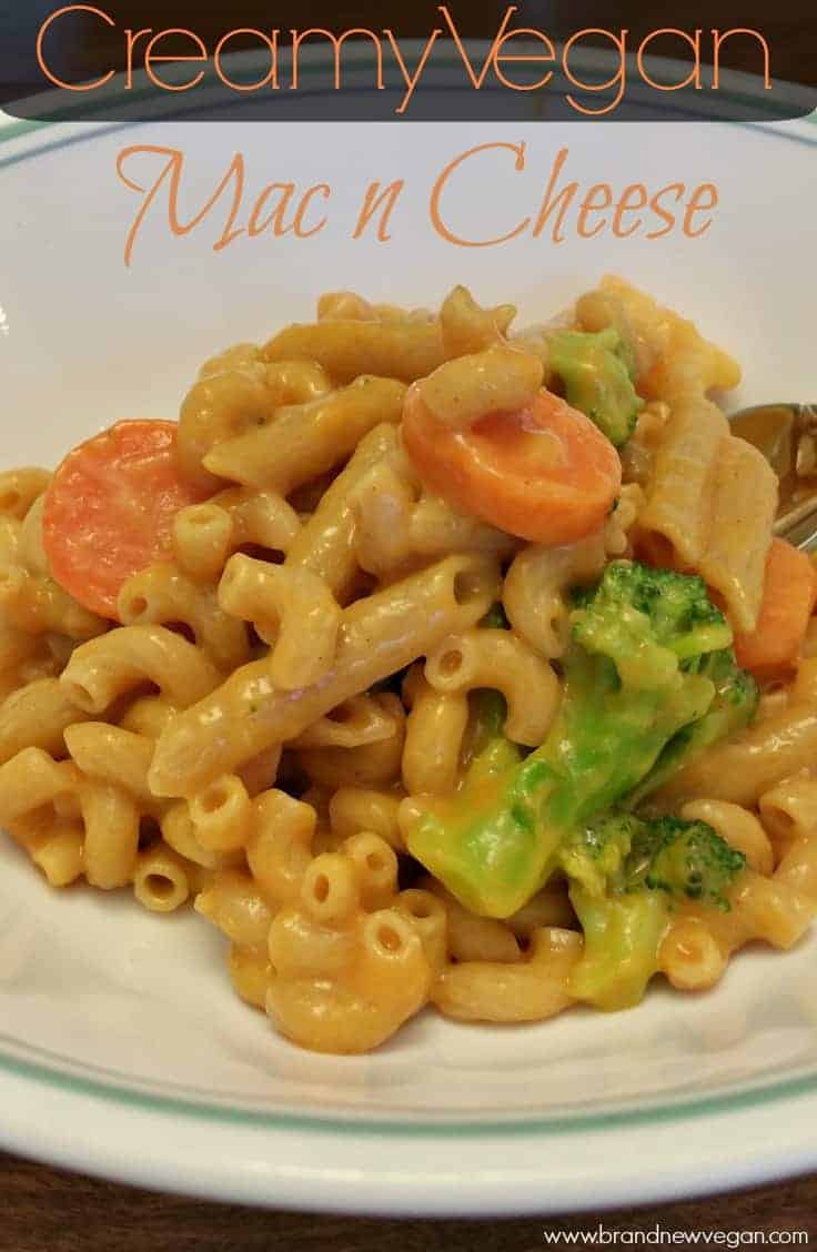 Creamy Vegan Mac and Cheese Brand New Vegan