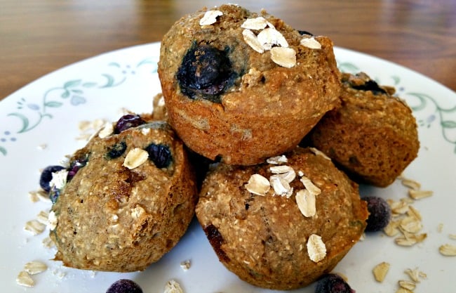 oatmeal blueberry muffins