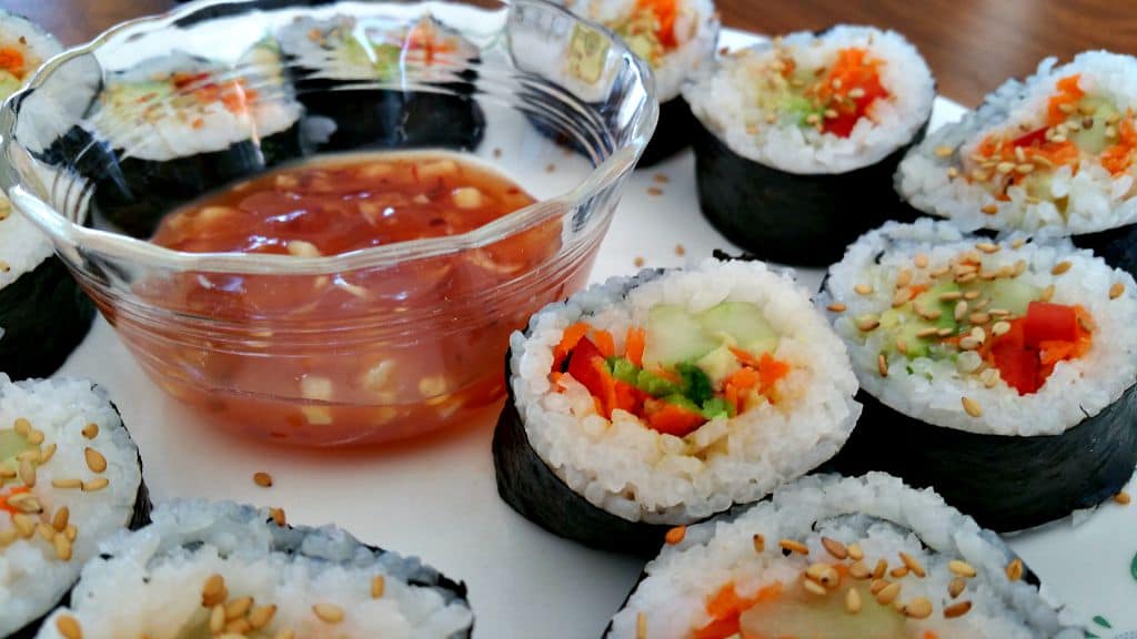 Homemade Vegan Sushi Rolls - Brand New Vegan