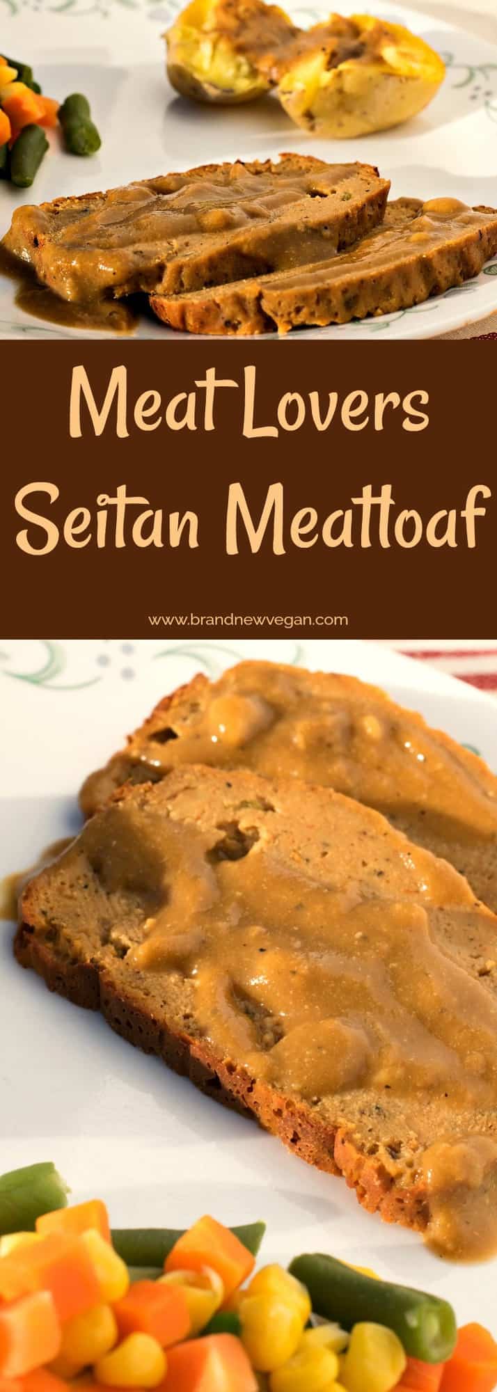 A meat lovers Seitan Meatloaf (only without the meat). Same great texture and flavor, but without all the saturated fat and cholesterol.  A holiday favorite!