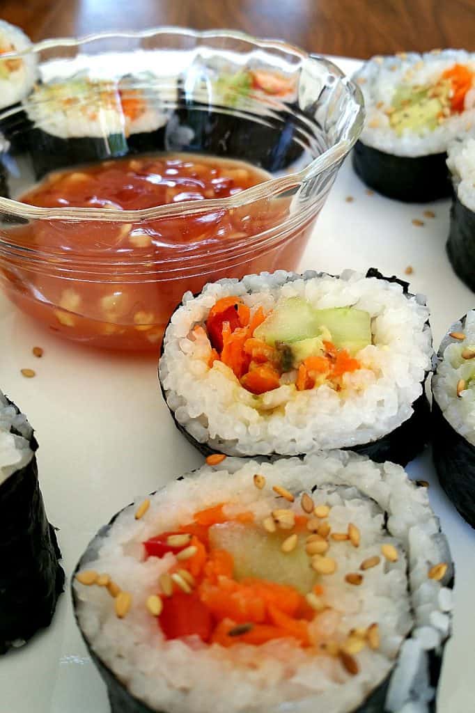 Homemade Vegan Sushi Rolls - Brand New Vegan