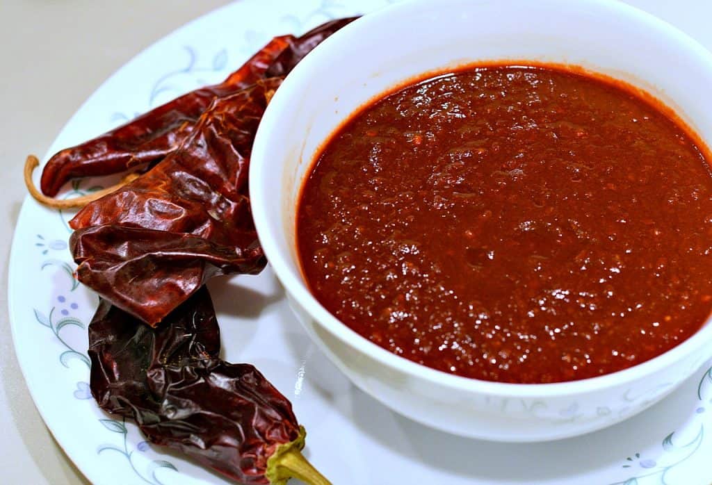 Easy New Mexican Red Chile Sauce - Brand New Vegan