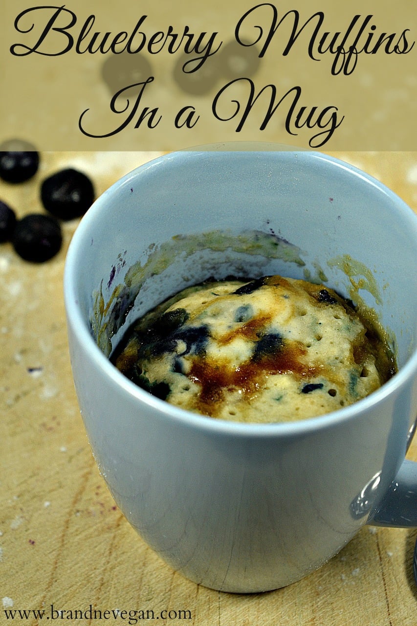 blueberry muffins in a mug pin