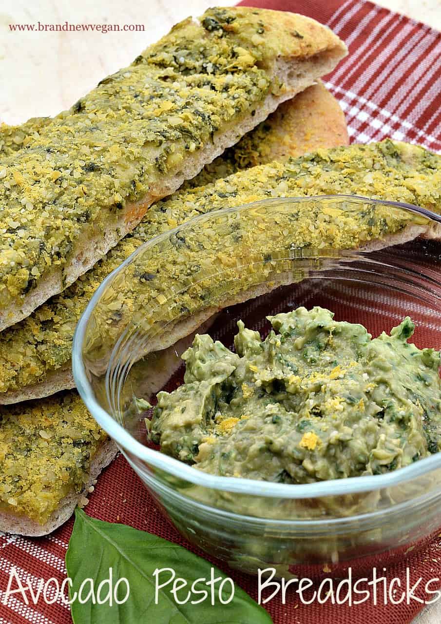 avocado pesto breadsticks pin