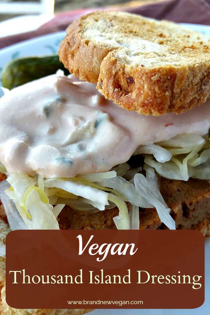 This Vegan Thousand Island Dressing tastes so much like the original, you'll be putting it on everything. Perfect for Salads, as a Dip, or slathered on some Homemade Reubens.