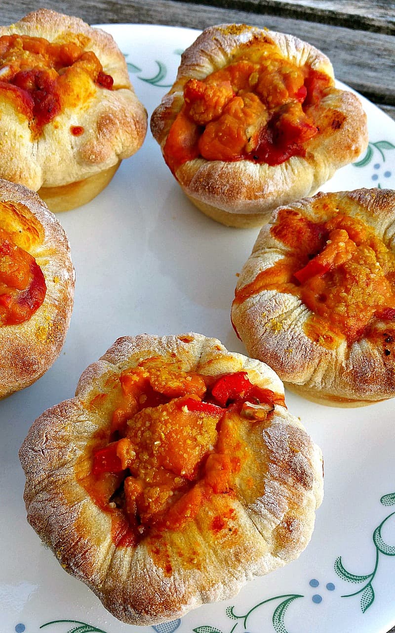 Pizza Muffins - Perfect Party Pleasers - Brand New Vegan