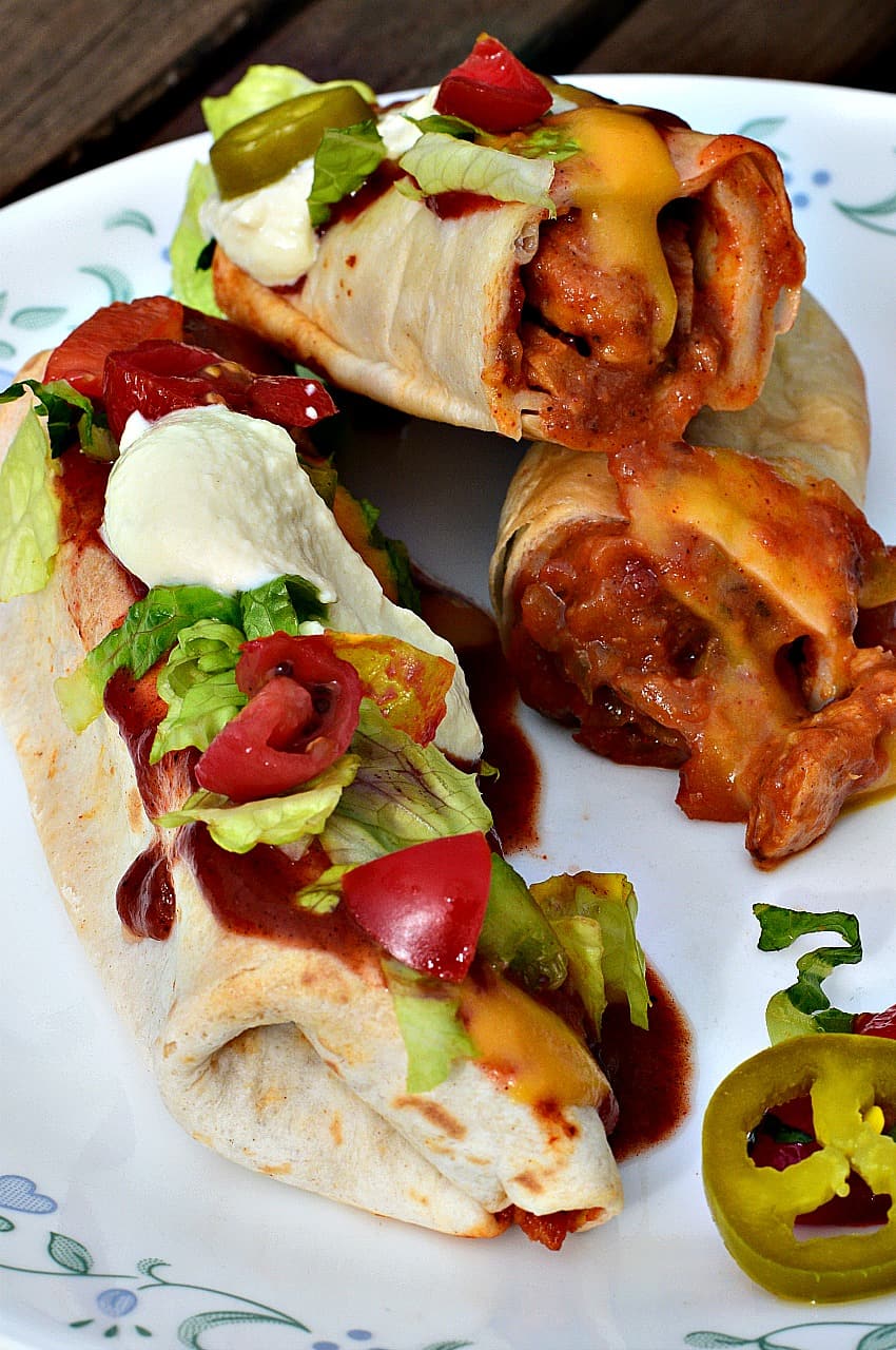 Baked Vegan Chimichangas - Brand New Vegan