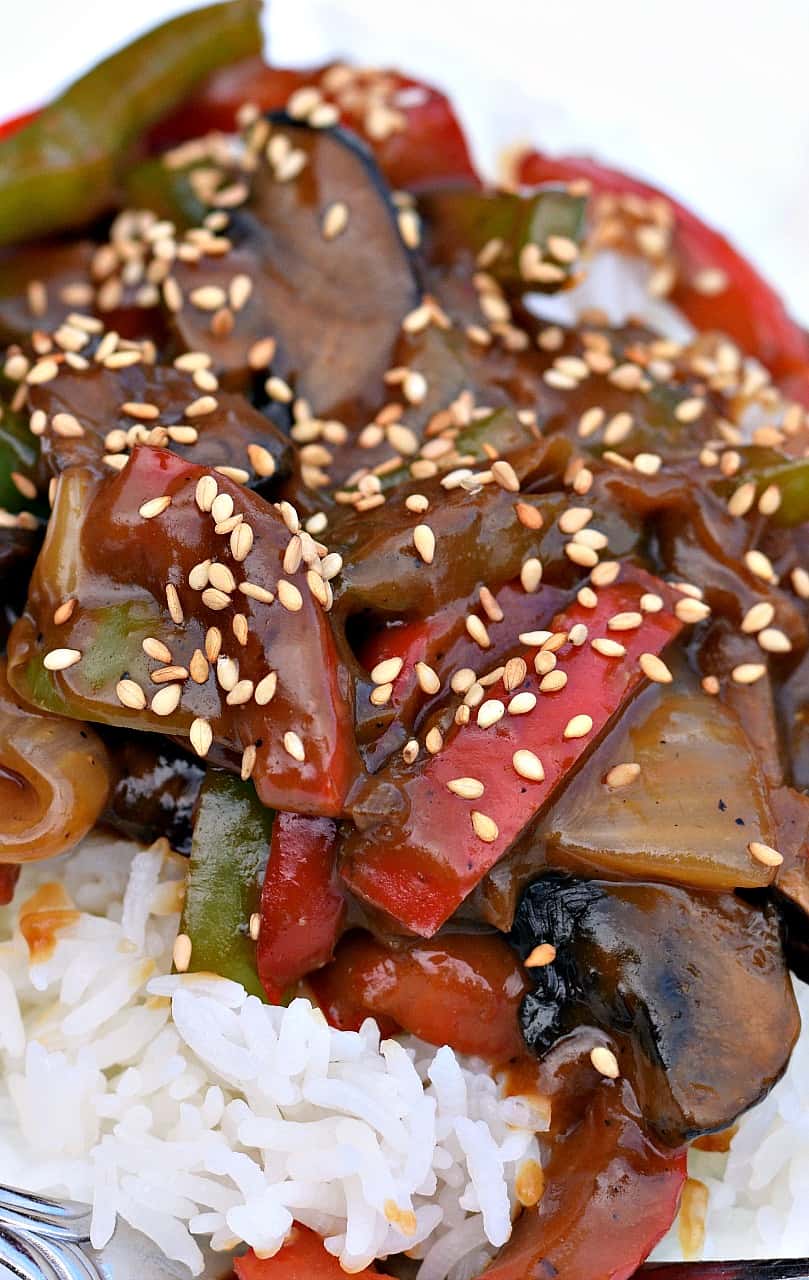 vegan chinese pepper steak 2