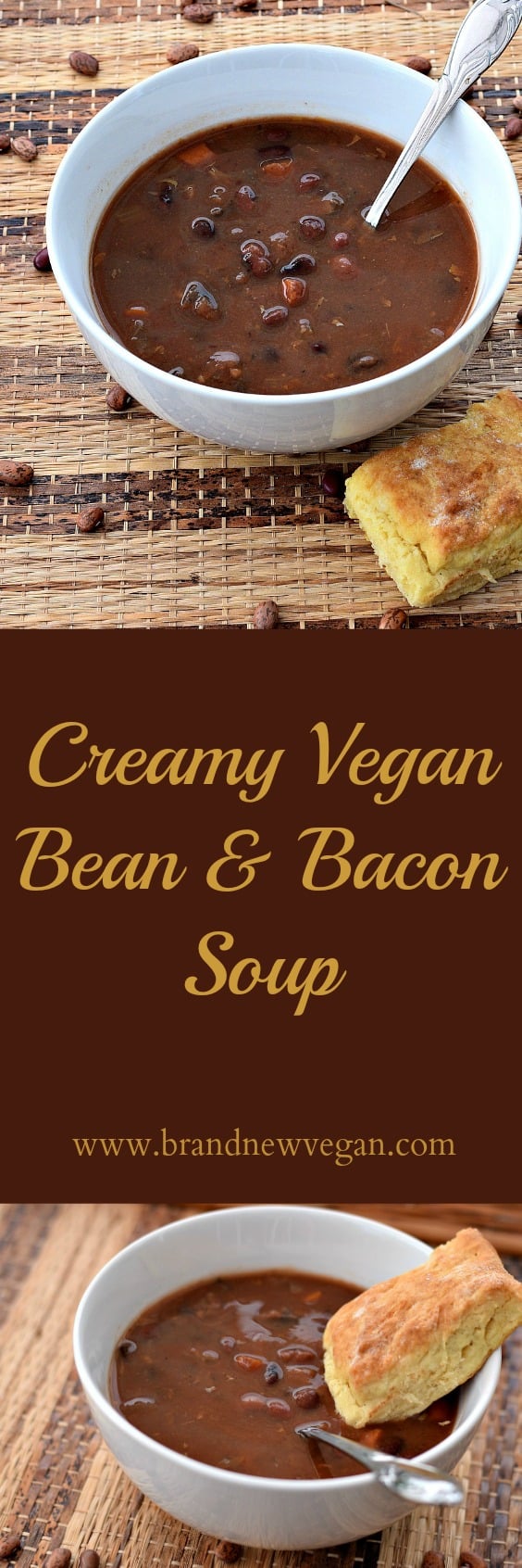 Vegan Bean and Bacon Soup Brand New Vegan
