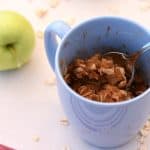 apple crisp in a mug