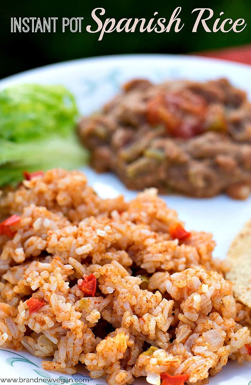 Instant Pot Spanish Rice - Brand New Vegan