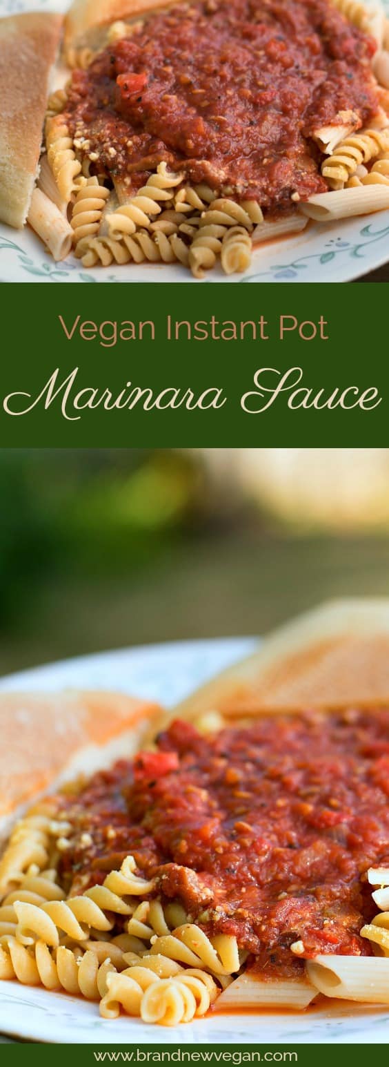 An Instant Pot version of an old favorite. This Vegan Marinara Sauce is so elegant and delicious, your family will surely be impressed. Easy and fast!