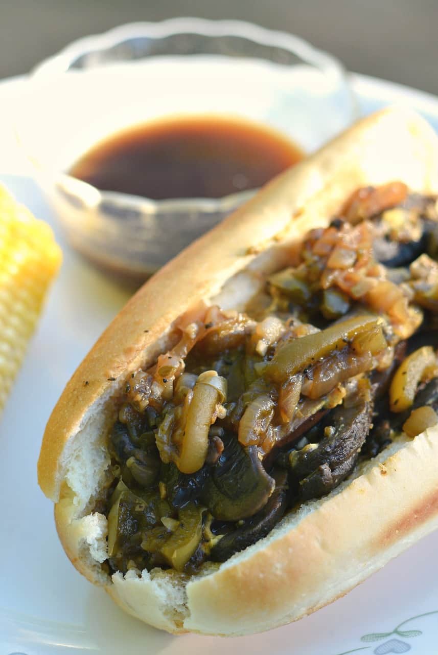 vegan portobello french dip