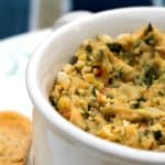 vegan spinach artichoke bean dip