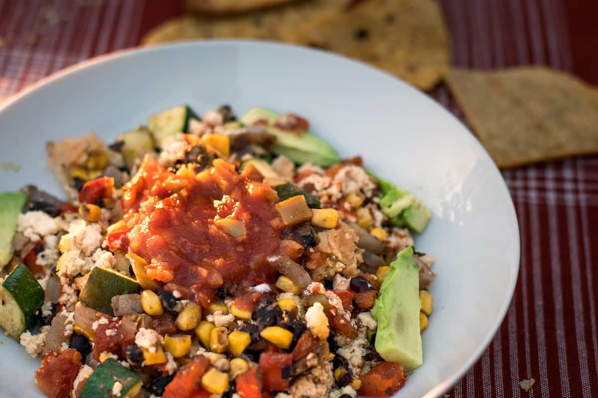 vegan chilaquiles