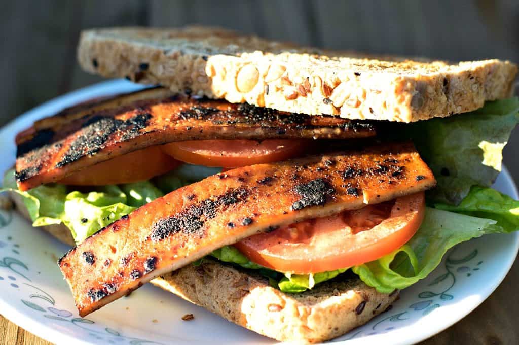 Smoky Maple Tofu Bacon Horizontal