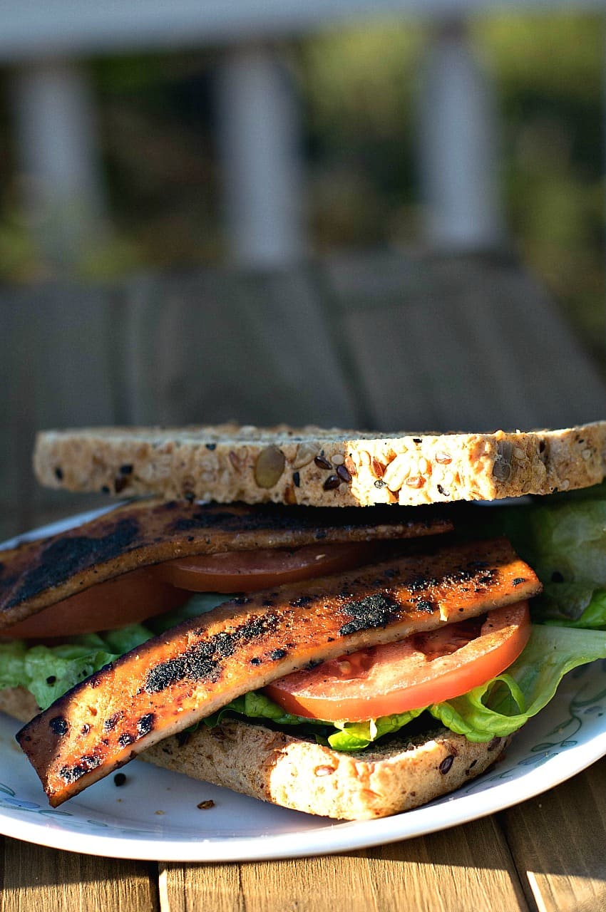 Smoky Maple Tofu Bacon Vertical