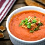 vegan roasted bell peper soup