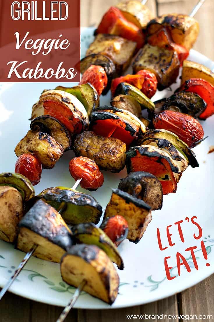 Vegetable Skewers (Oven or Grill!) - Loving It Vegan