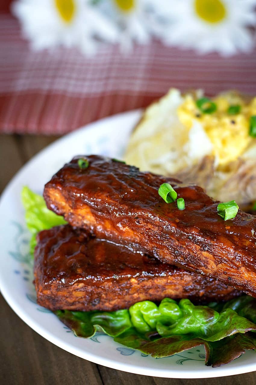 BBQ Tempeh Vegan Ribs