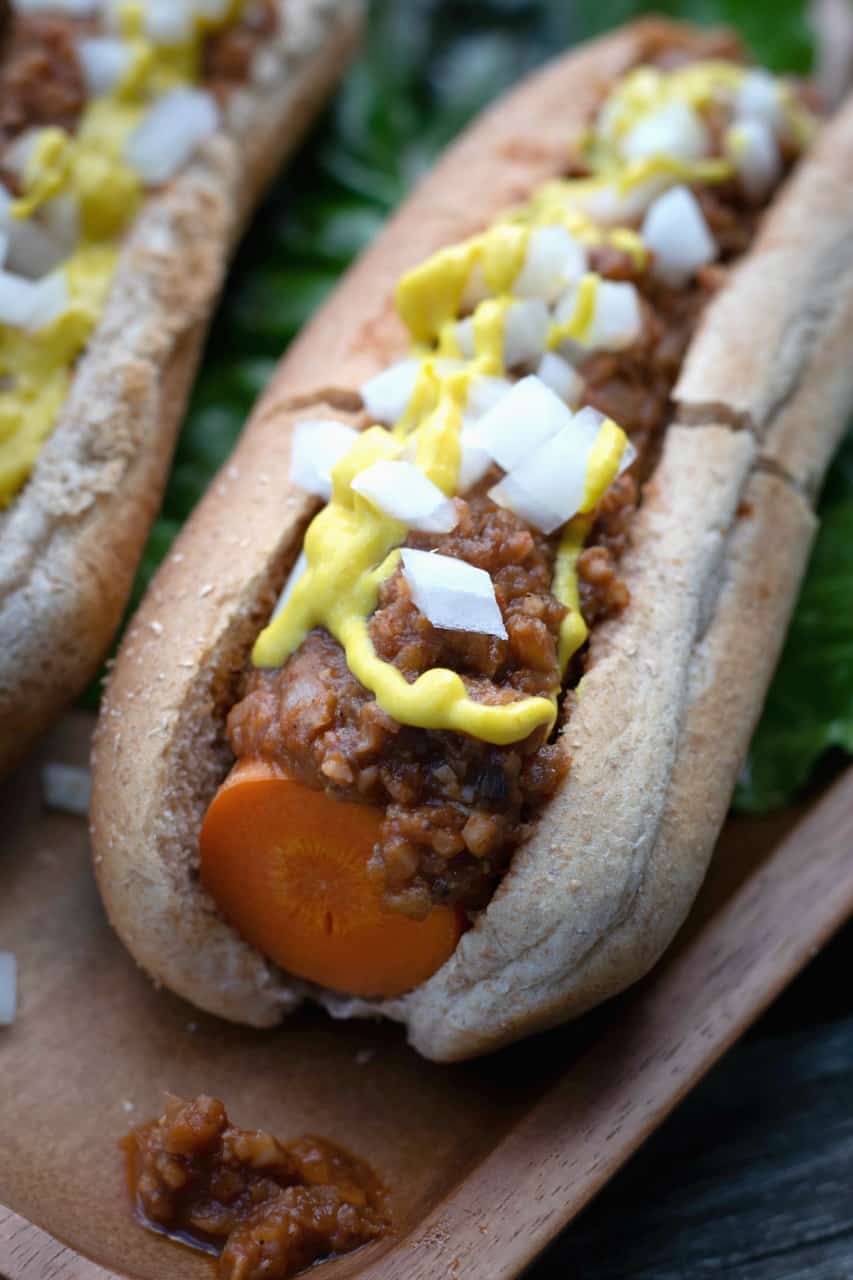 vegan coney island hot dogs