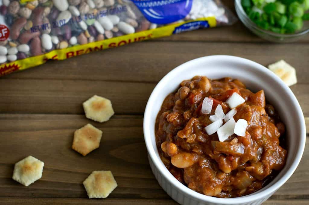 vegan 15 bean crockpot chili