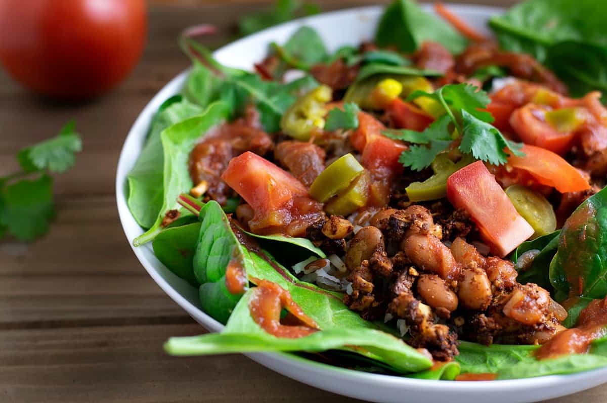 vegan taco salad