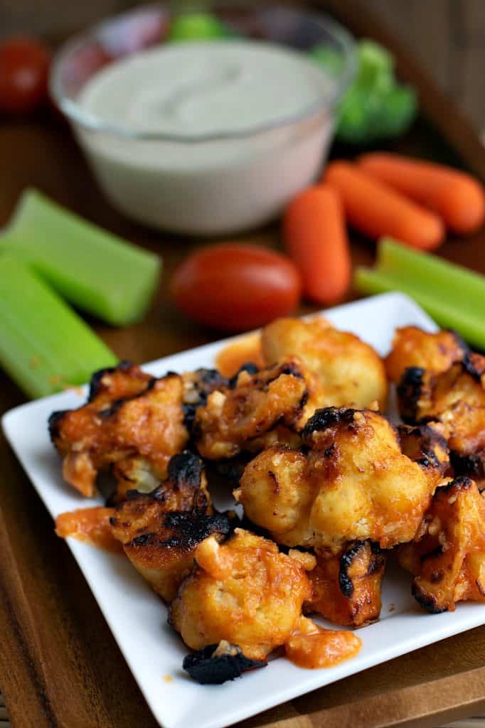 spicy asian cauliflower wings