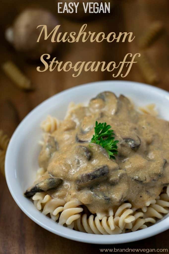 Easy Vegan Mushroom Stroganoff - Brand New Vegan