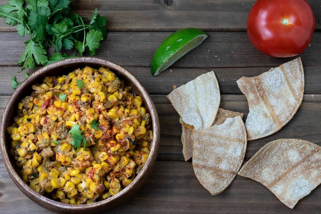 vegan mexican street corn dip