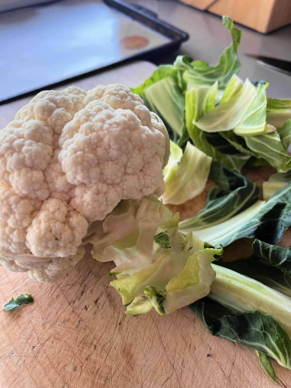 head of cauliflower