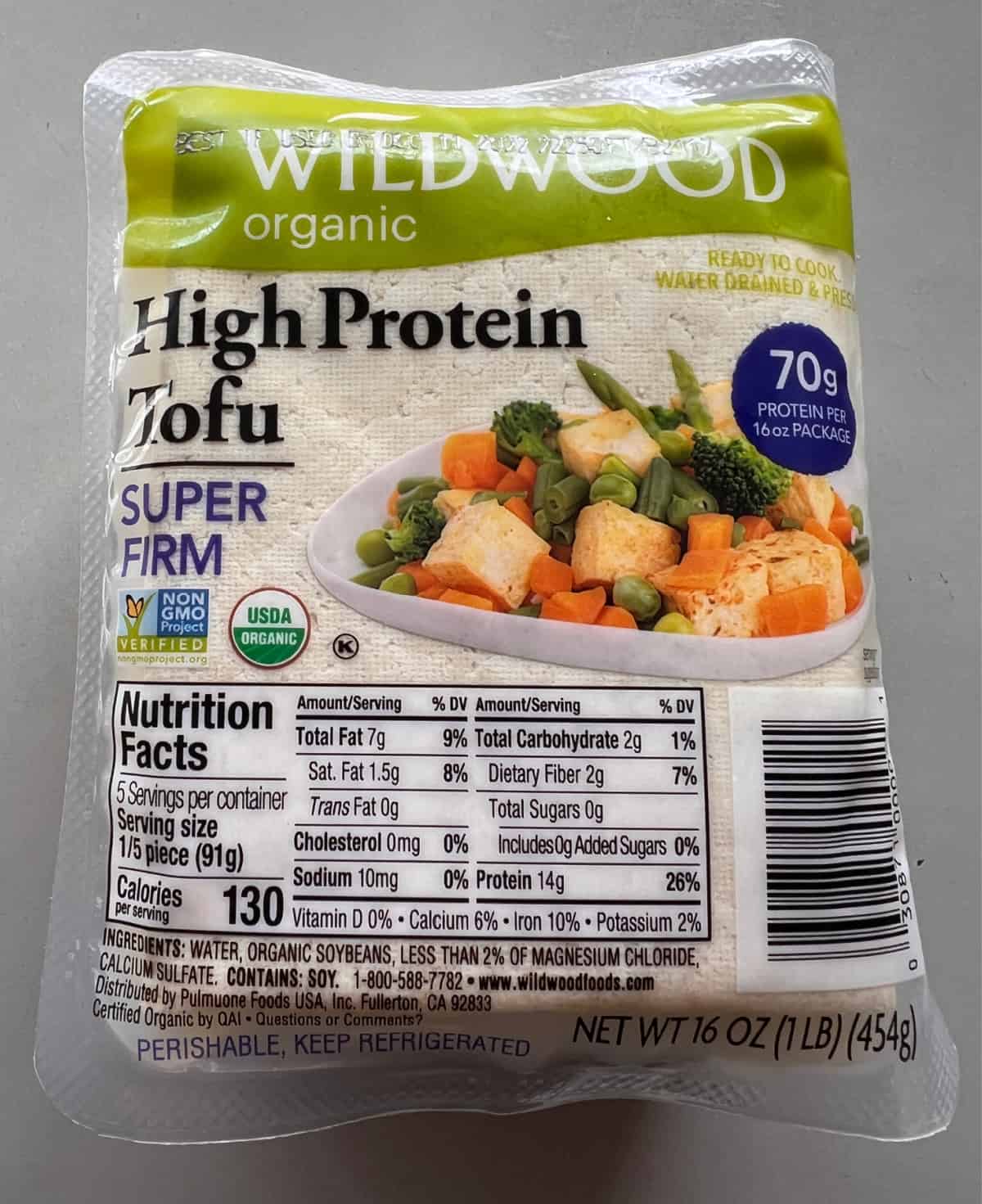 block of super firm tofu