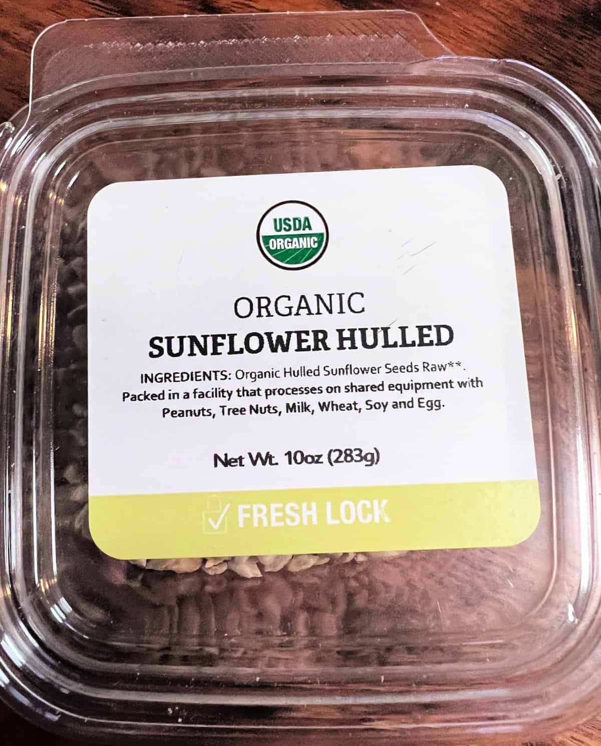 hulled sunflower seeds