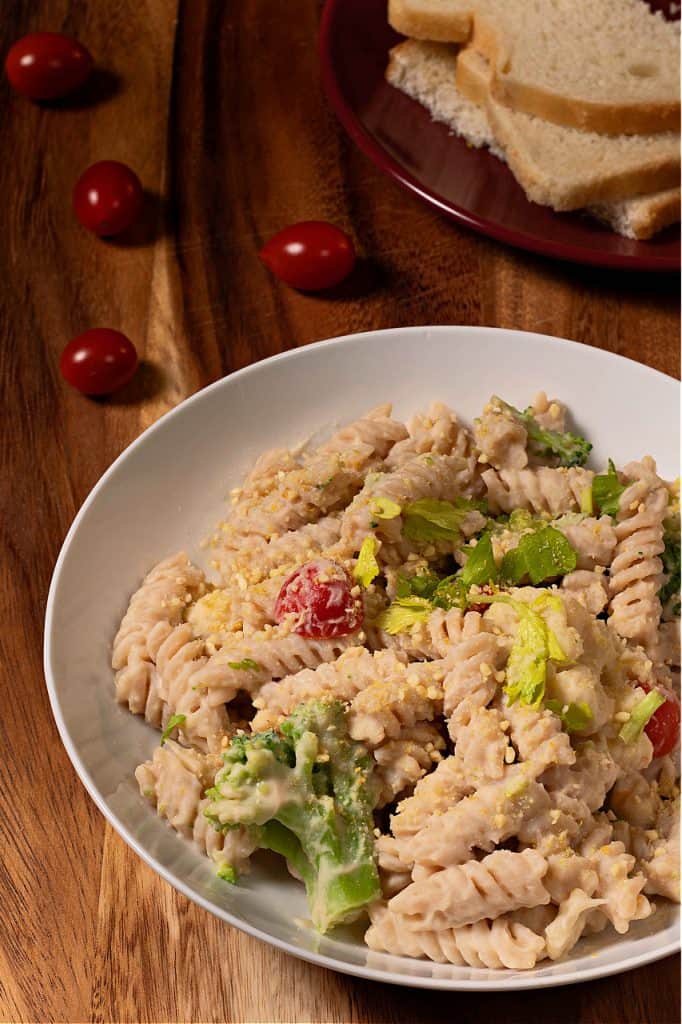 creamy white bean pasta