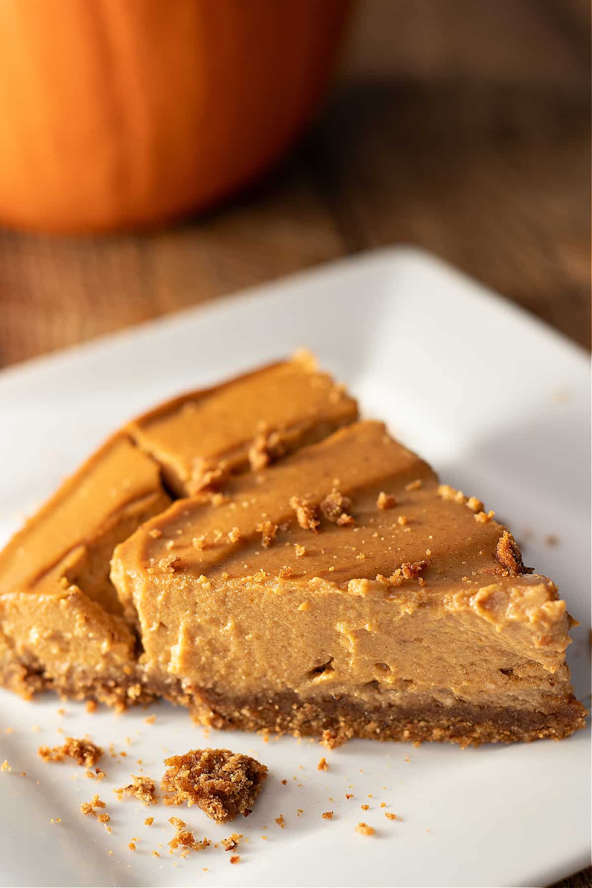 vegan pumpkin chiffon pie