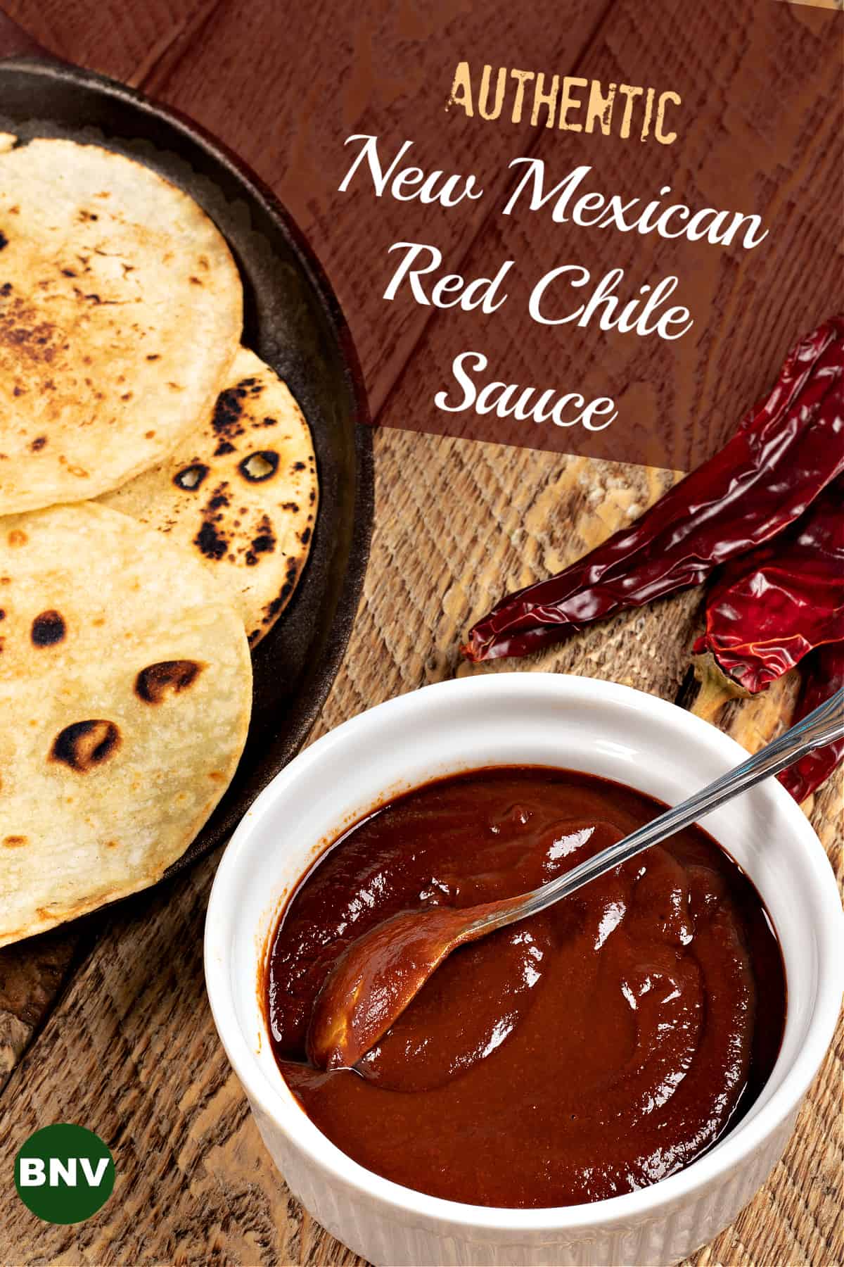 bowl of New Mexican red Chile sauce 