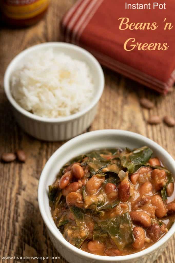 instant pot beans 'n greens