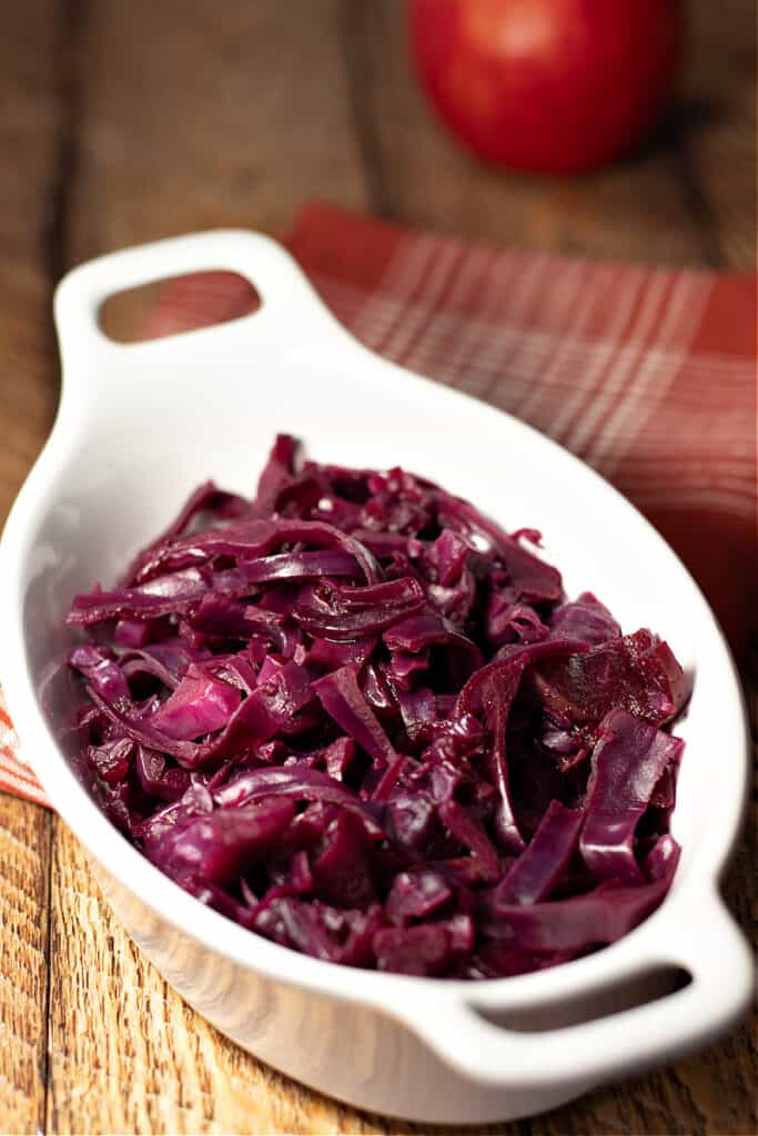 Braised Red Cabbage and Apples Brand New Vegan