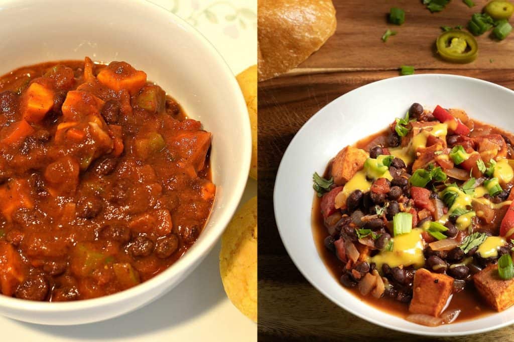 vegan sweet potato chili