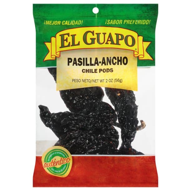 bag of dried ancho chiles
