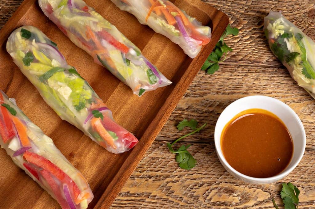 vegan spring rolls