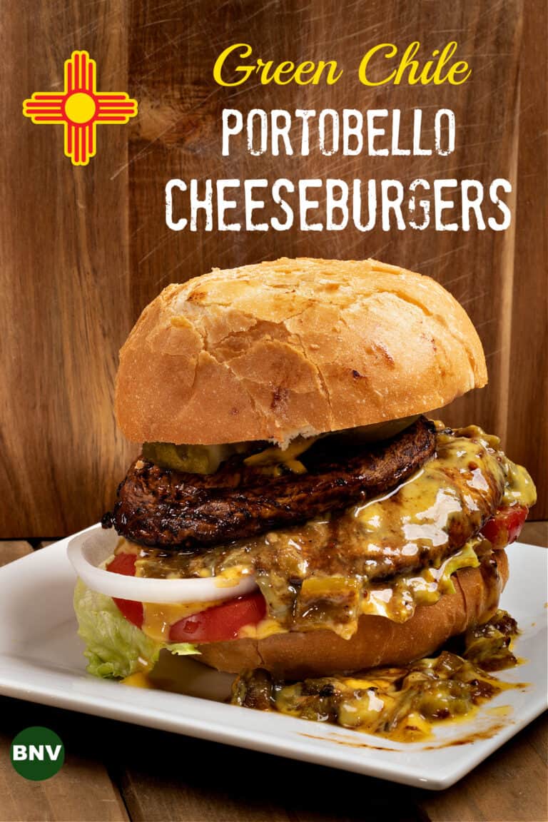 Green Chile Portobello Cheeseburgers Brand New Vegan