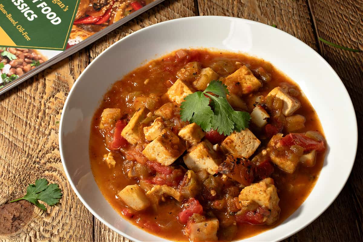 green chile tofu stew