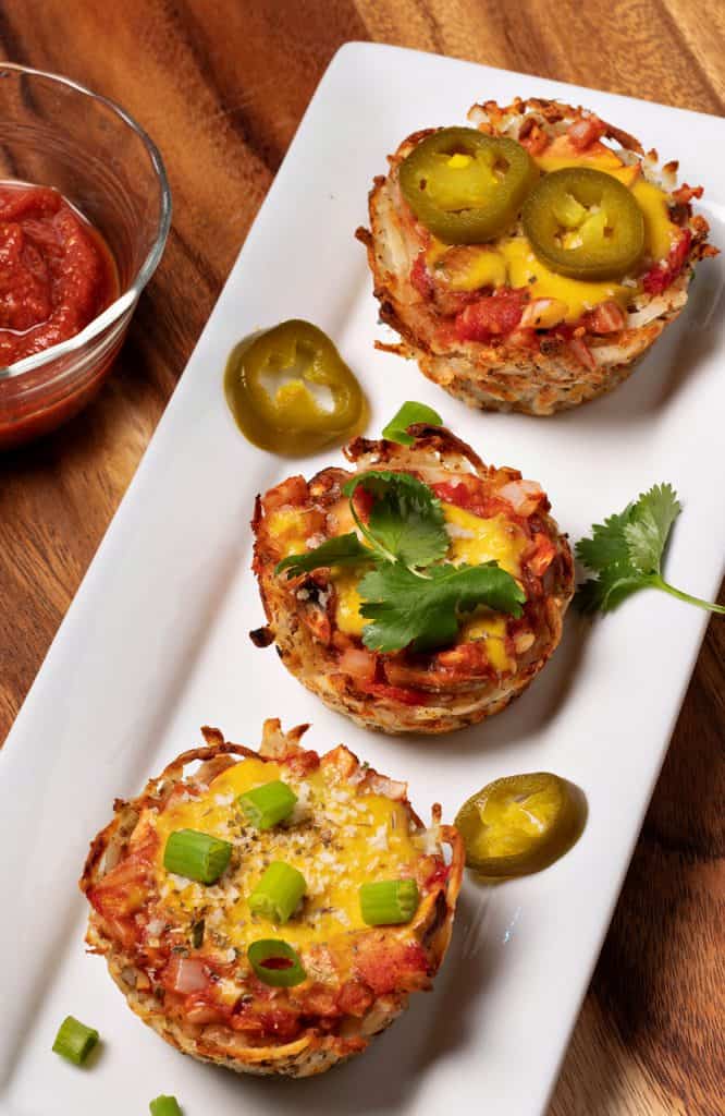 Hash Brown Pizza Cups